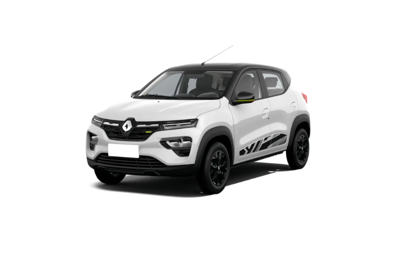 Renault Kwid 1.0 prata completo para alugar em Cabo Frio